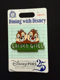 Dining With Disney Chip & Dale Garden Grill Pin
