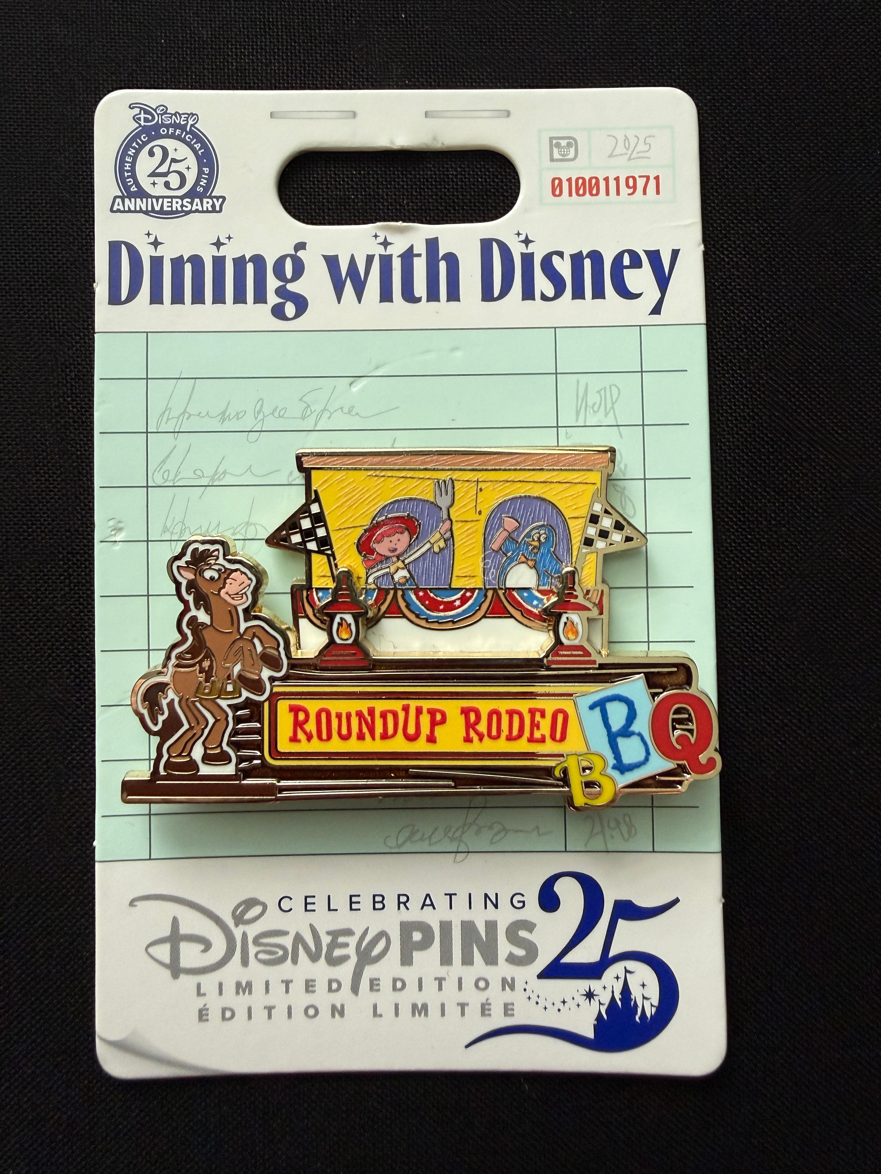 Dining with Disney Woody Rodeo RoundUp BBQ Pin