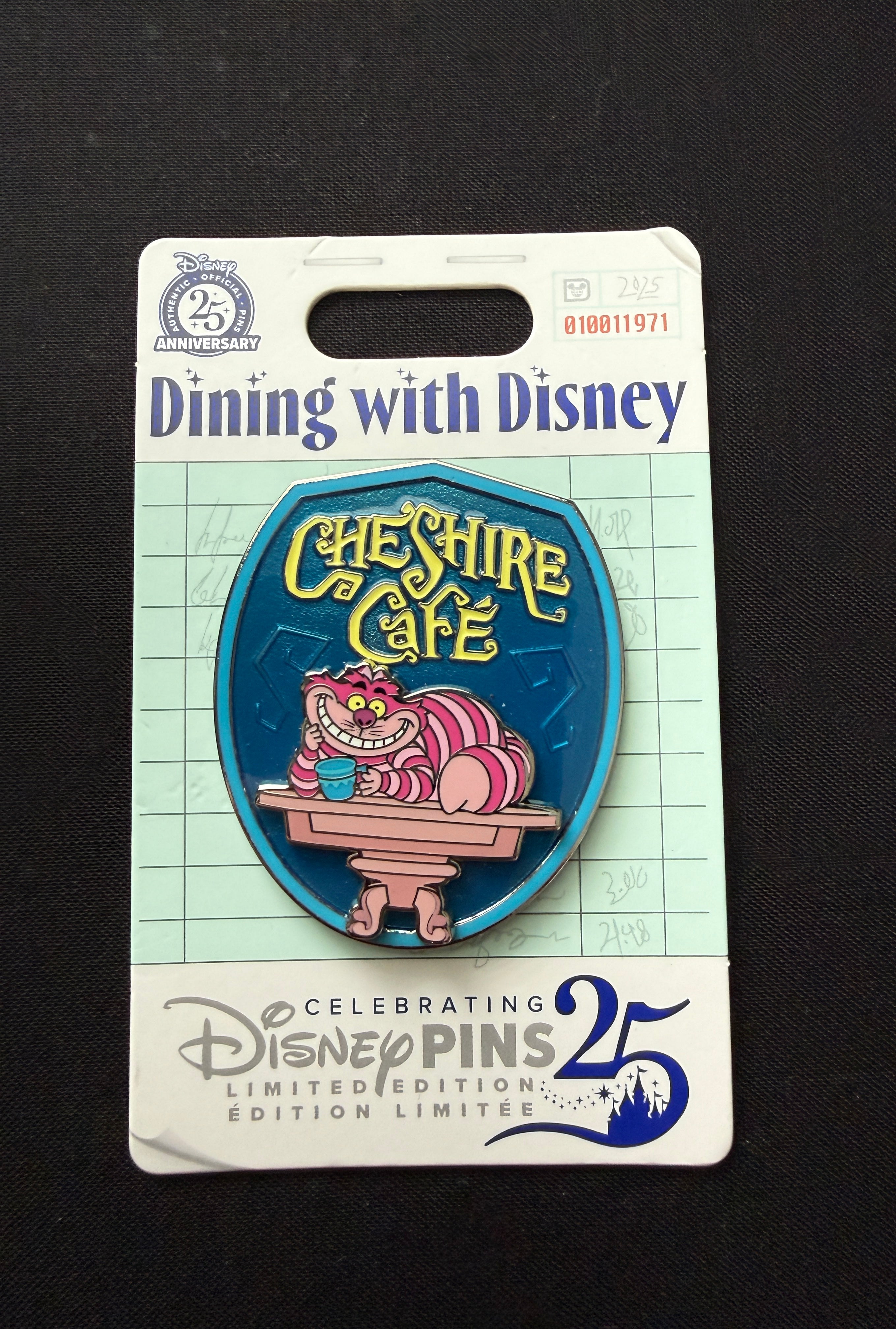 Dining with Disney Cheshire Cat Cafe Pin