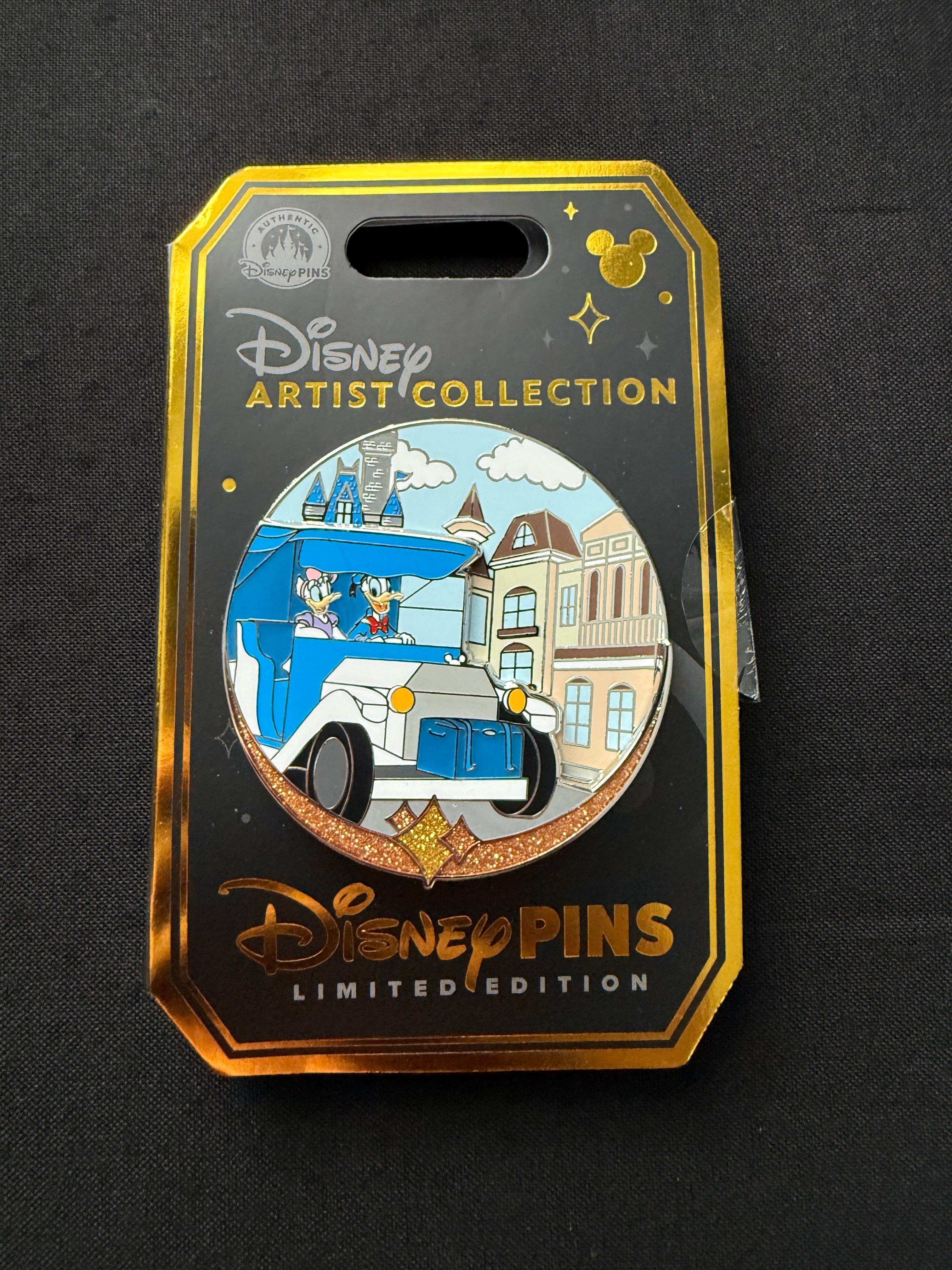 Donald & Daisy Main Street USA Disney Artist Collection Pin