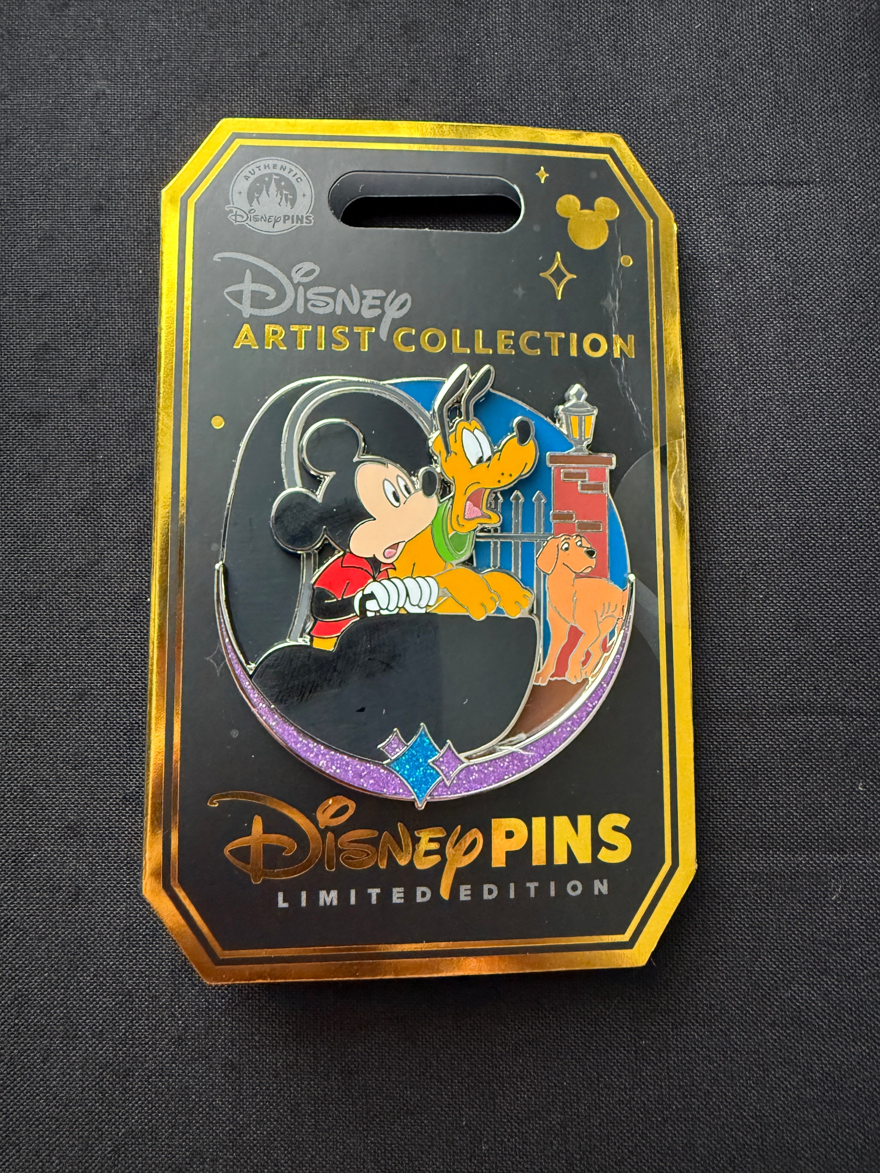 Mickey and Pluto Haunted Mansion Artist Collection Pin