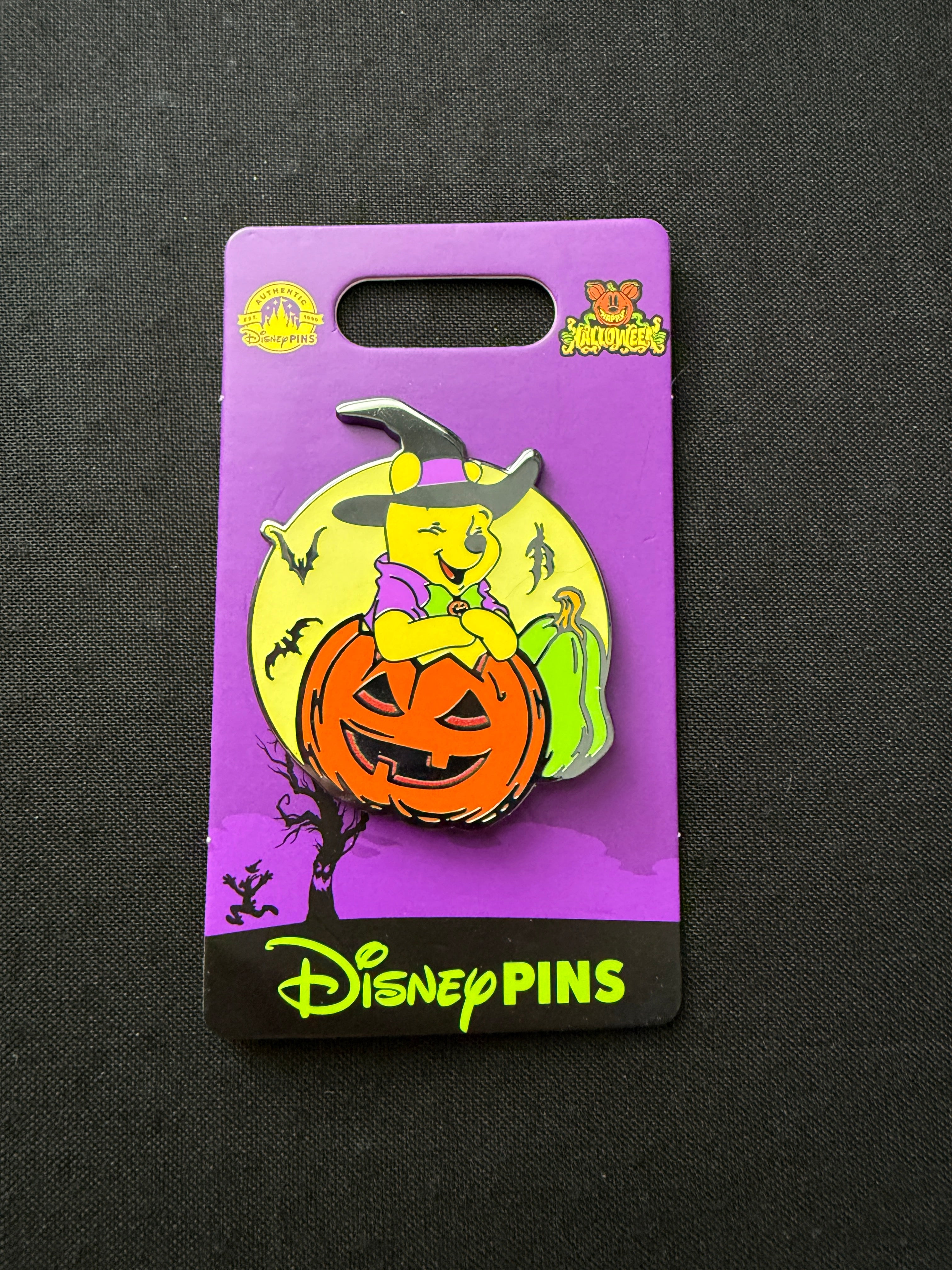 Winnie the Pooh Halloween Pin - Glow in the Dark